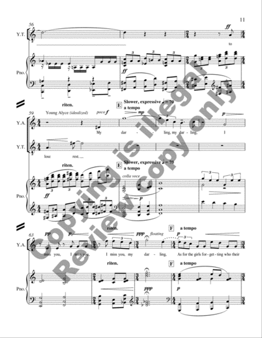 Glory Denied (Piano/Vocal Score) Glory Denied (Piano/Vocal Score) Bassoon scores gallery preview page 13