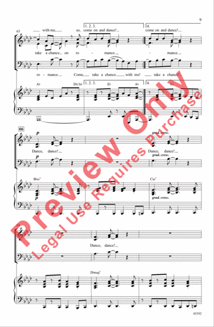 Dance the Night Away Dance the Night Away 3-Part scores gallery preview page 9