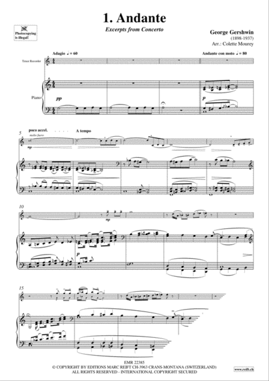 Gershwin 20 Greatest Hits Tenor Recorder scores gallery preview page 3