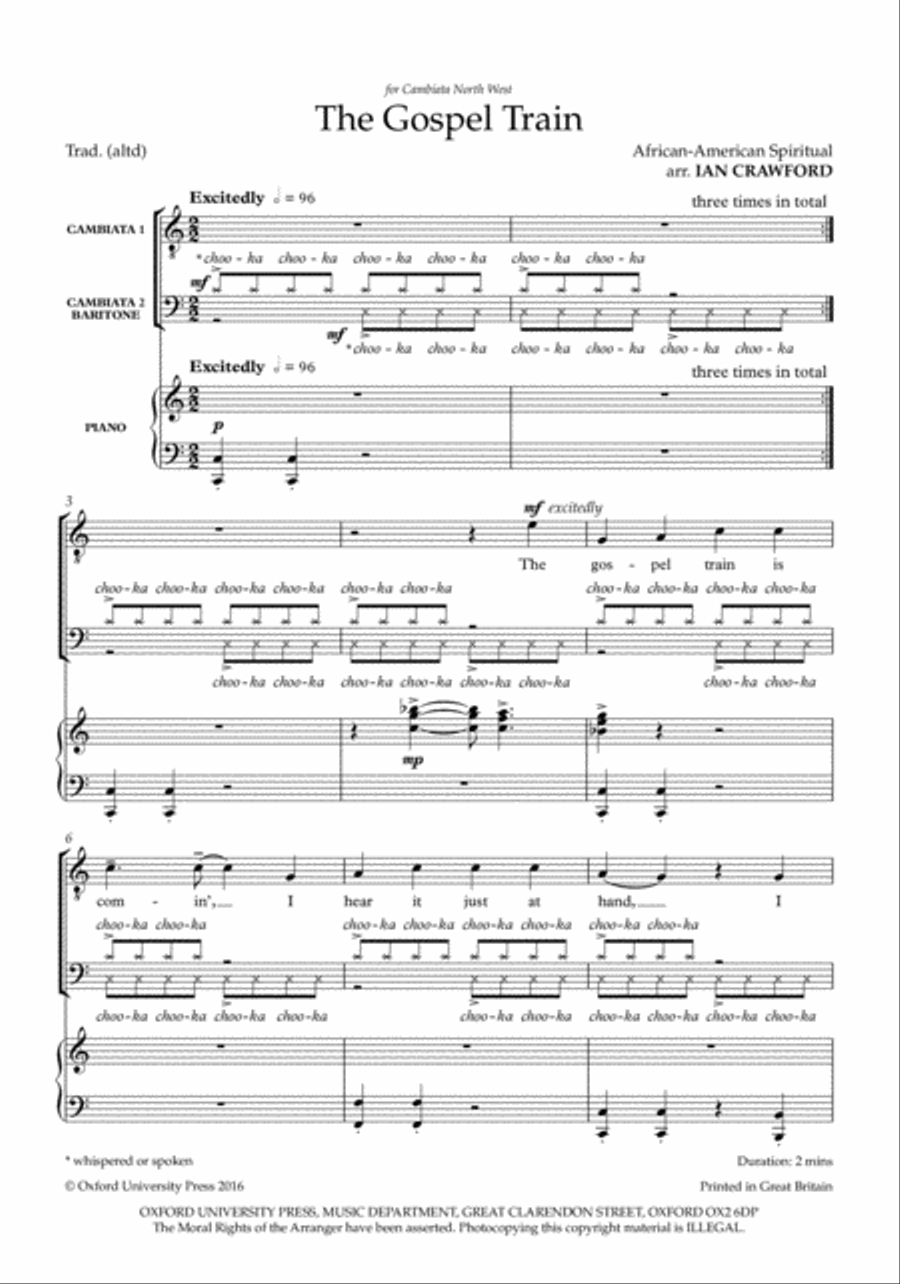 The Gospel Train Choir scores gallery preview page 2