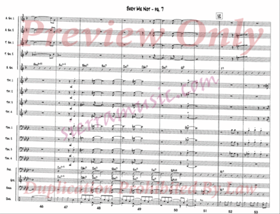 Bary Me Not Big Band scores gallery preview page 8