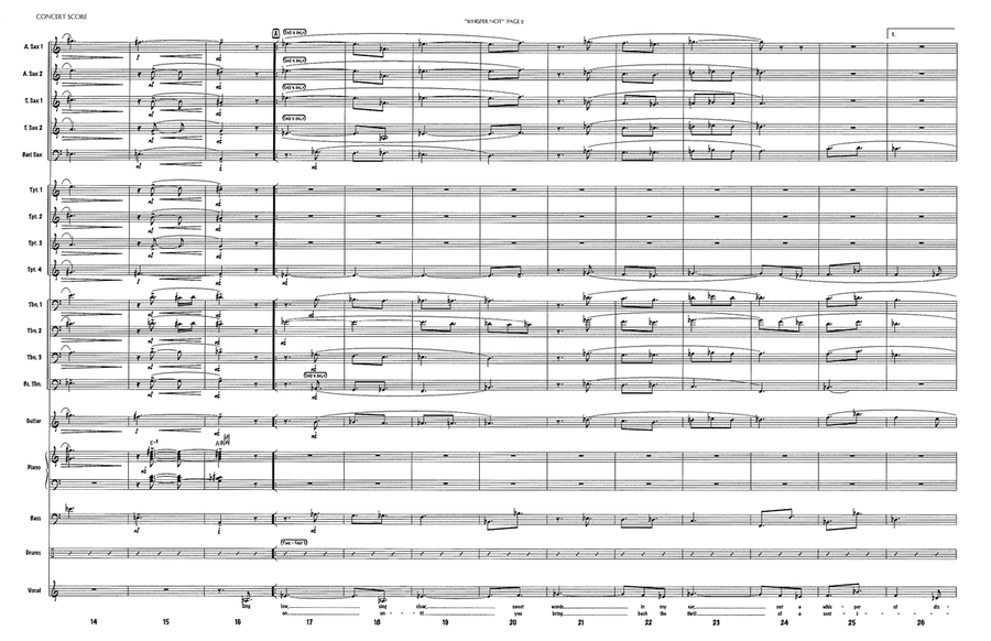 Whisper Not Jazz Ensemble scores gallery preview page 2