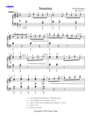 Book cover for Sonatina, Op. 55, No. 1 Movement I Allegro