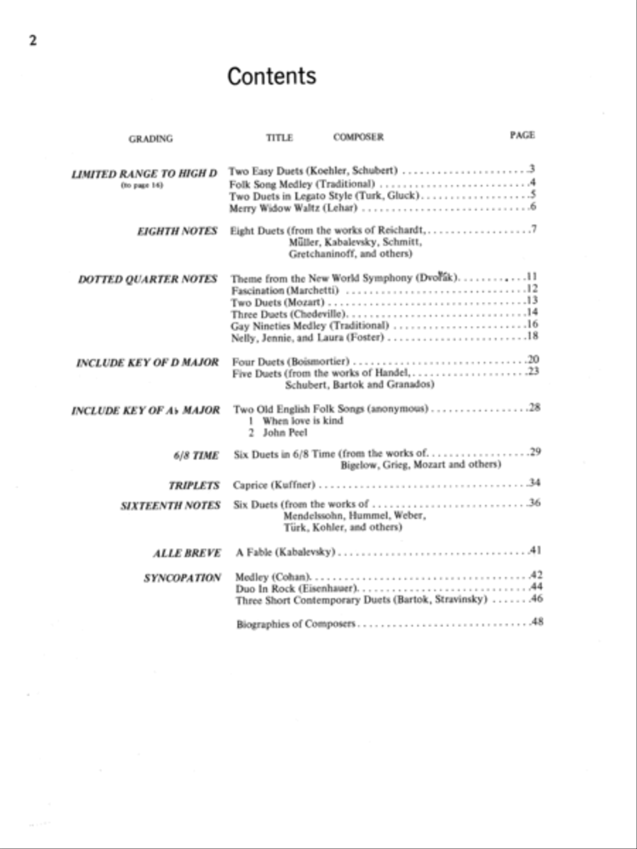 Learn to Play Flute Duets Flute Duet scores gallery preview page 2