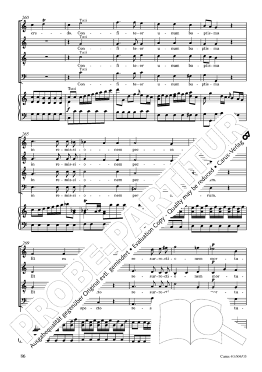 Grosse Mariazeller Messe in C 4-Part scores gallery preview page 95