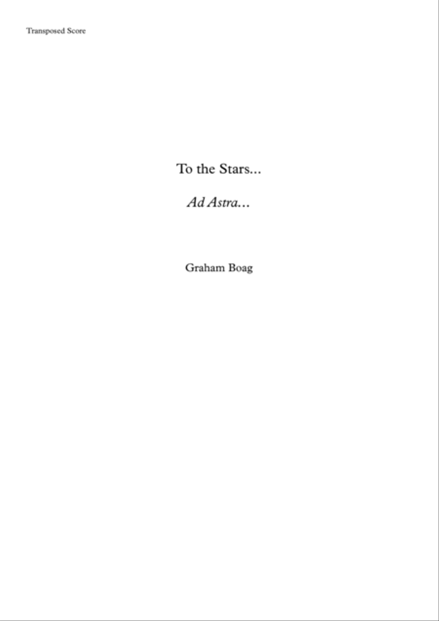 To the Stars... (Ad Astra) Full Orchestra scores gallery preview page 1