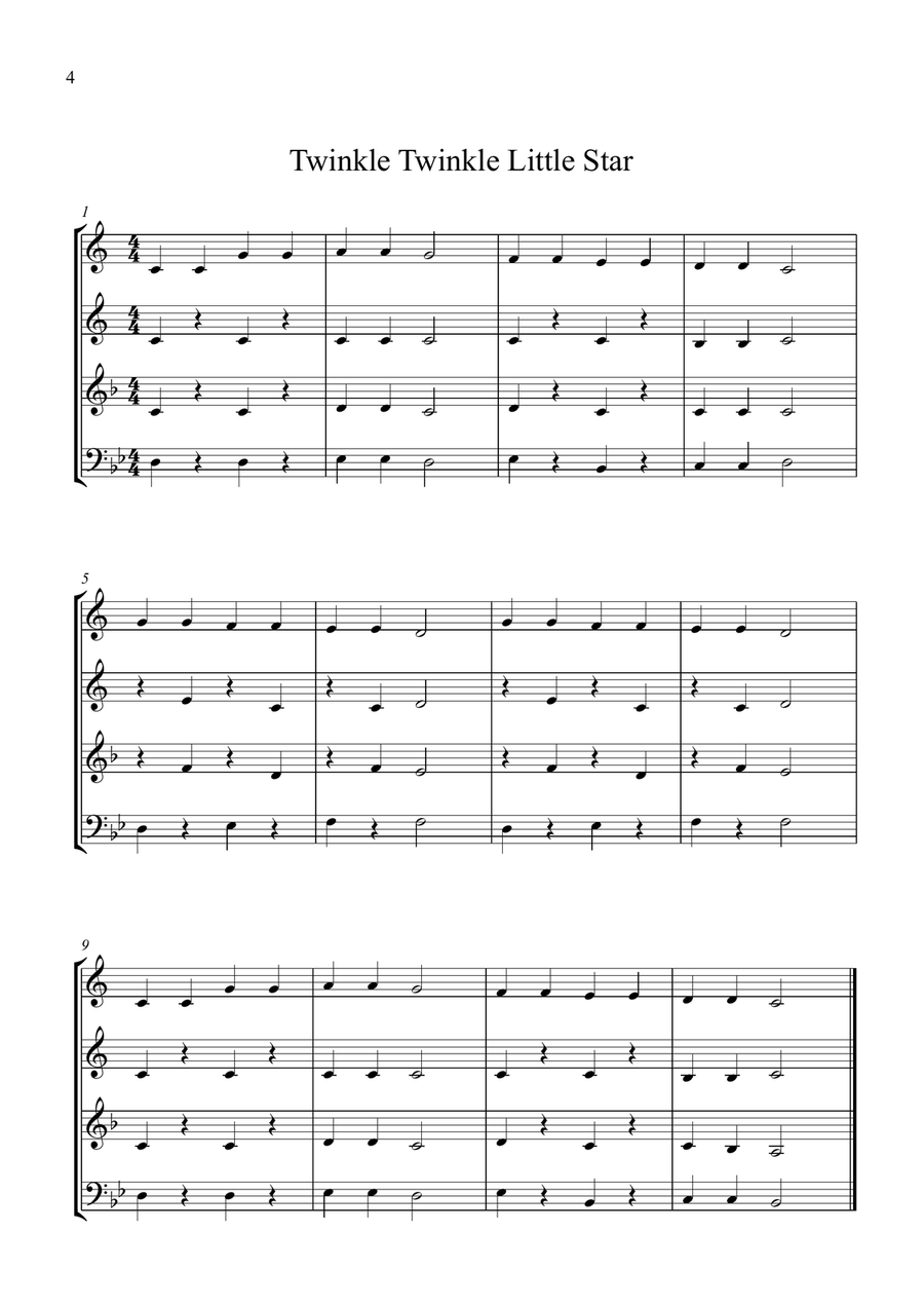 6 Easy Pieces for Flexible Brass Ensemble Brass Ensemble scores gallery preview page 4