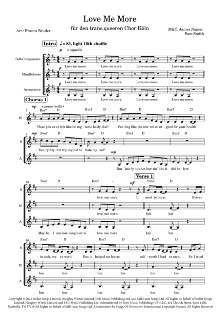 Love Me More Love Me More 3-Part scores gallery preview page 3
