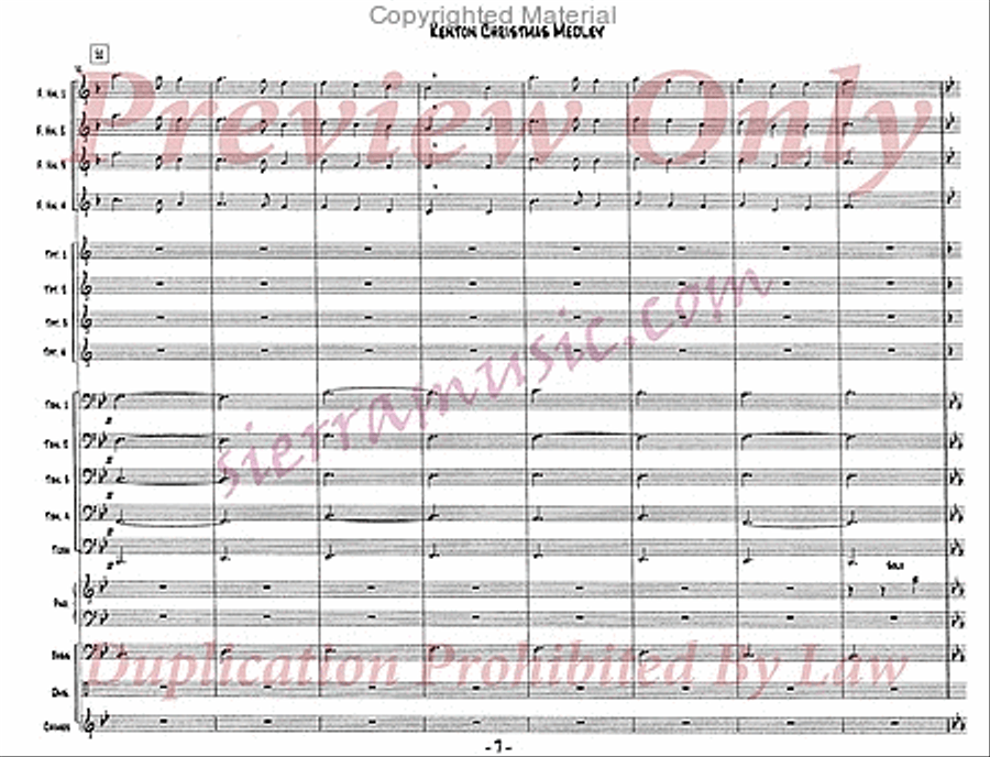 Christmas Medley Christmas Medley Jazz Ensemble scores gallery preview page 8