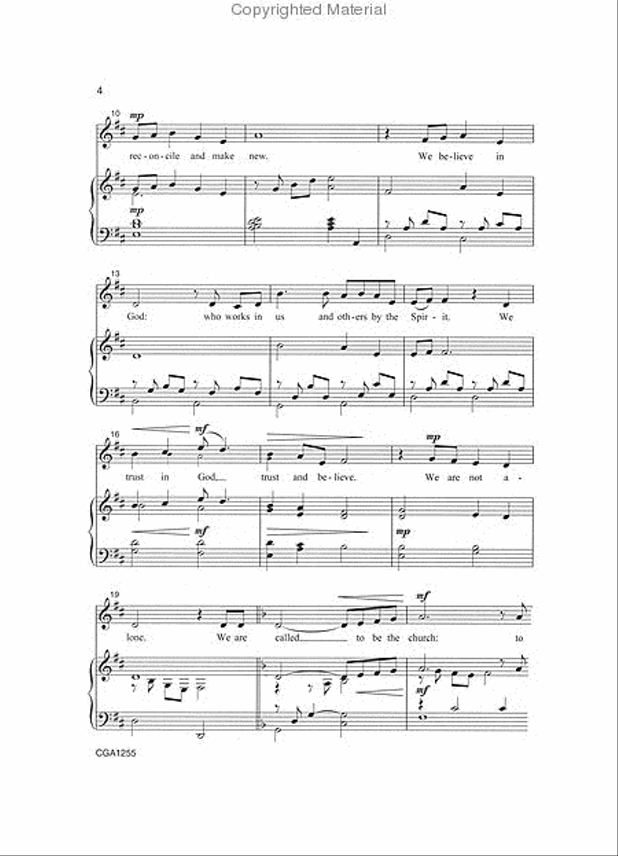 A Mass for Treble Voices - We Believe in God SSA scores gallery preview page 3