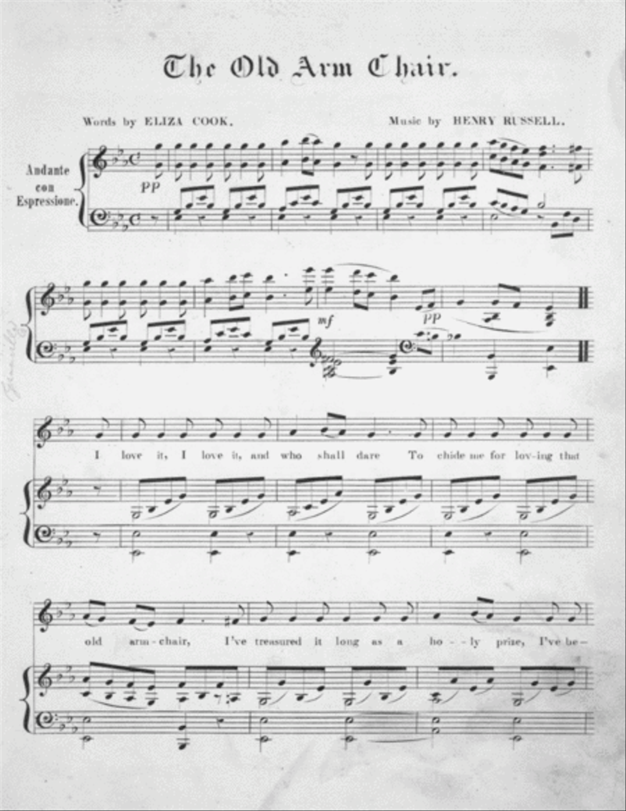 The Old Arm Chair Voice scores gallery preview page 2