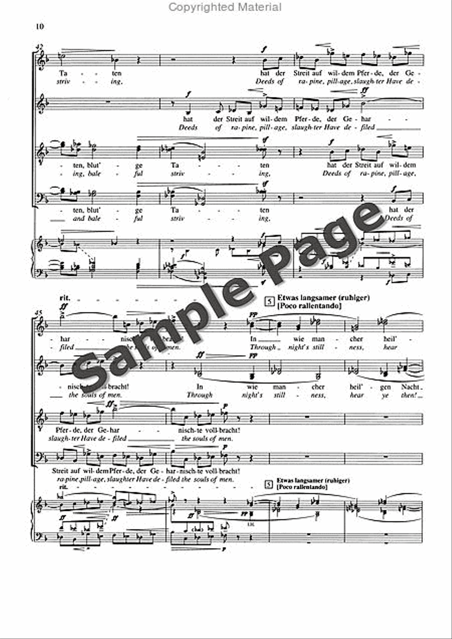 Friede auf Erden, Op. 13 Divisi scores gallery preview page 11