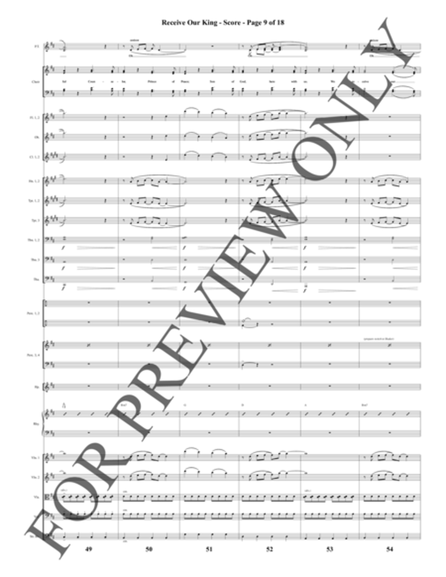 Receive Our King - Orchestration (pdf)
