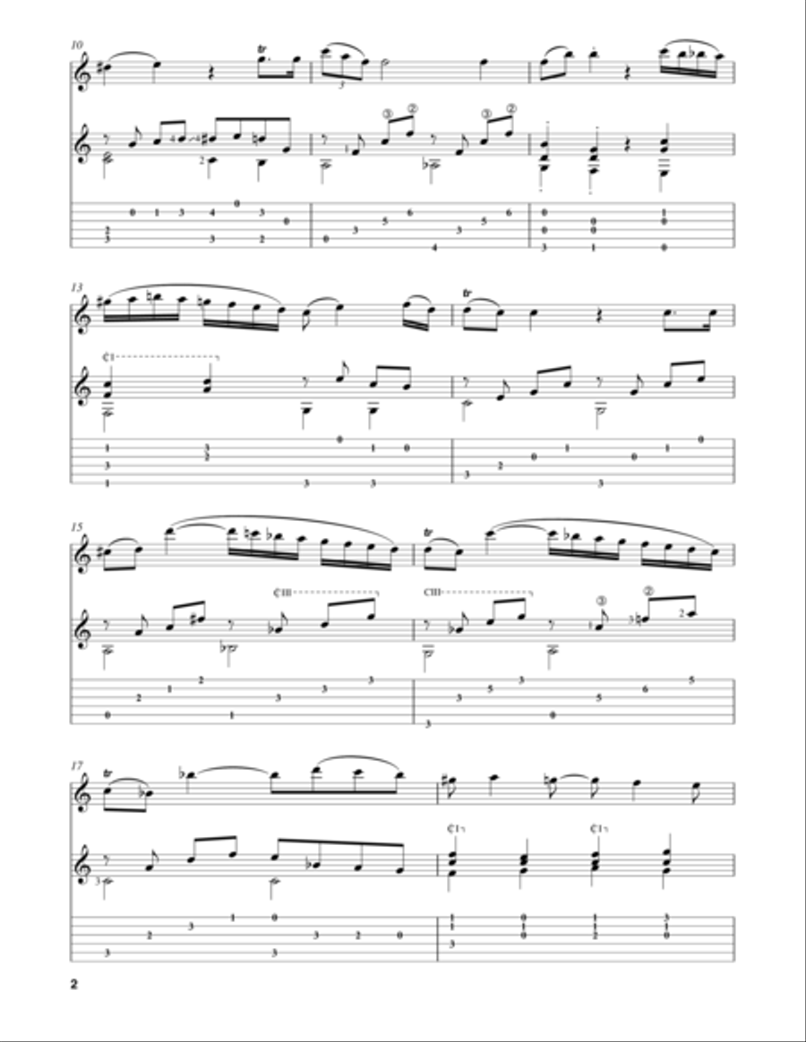 Andante in C Major, K 315 Flute scores gallery preview page 2