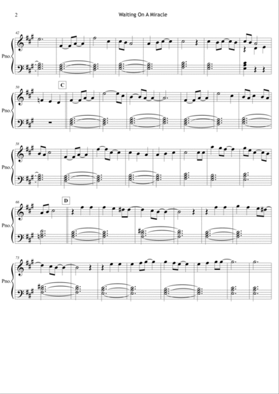 Waiting On A Miracle Waiting On A Miracle Piano Method scores gallery preview page 3
