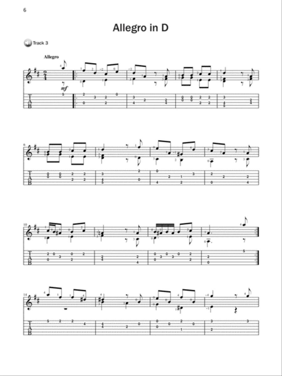 Basix Guitar TAB Classics -- Mozart Acoustic Guitar scores gallery preview page 4