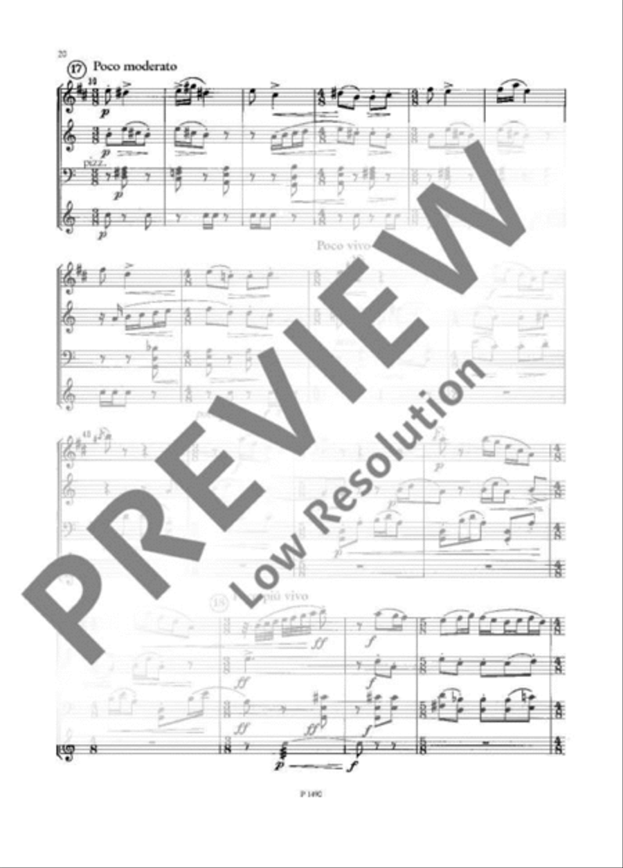 Quartet Clarinet scores gallery preview page 21
