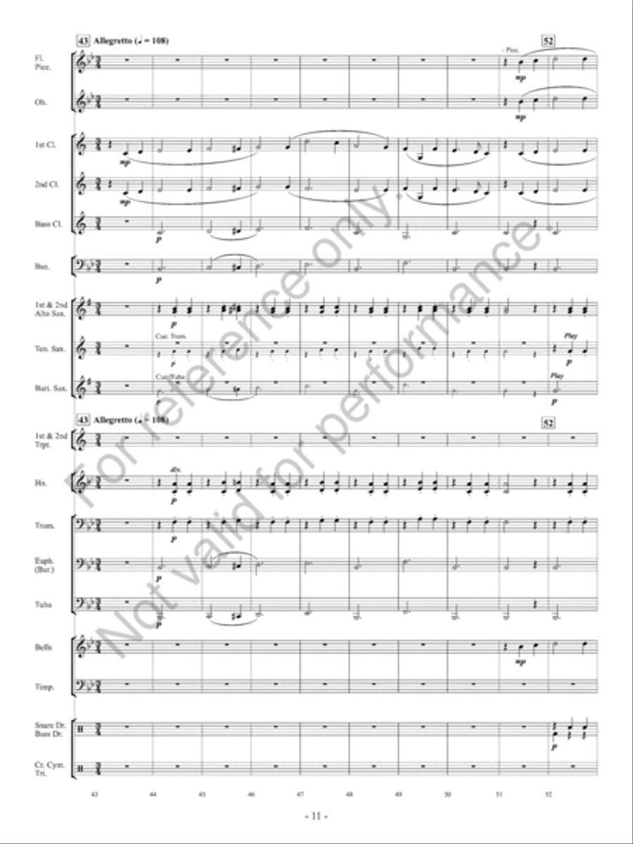 Orpheus Concert Band scores gallery preview page 12