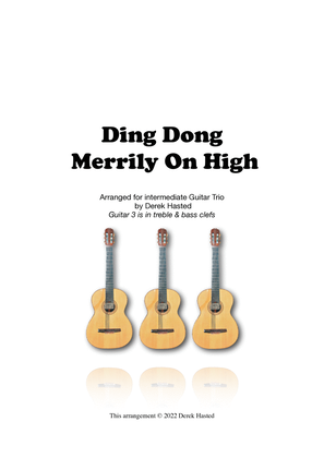 Ding Dong Merrily On High - 3 Guitars or large ensemble
