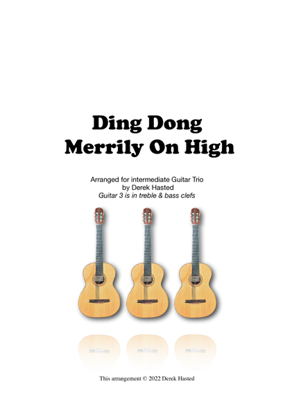 Ding Dong Merrily On High - 3 Guitars or large ensemble image number null