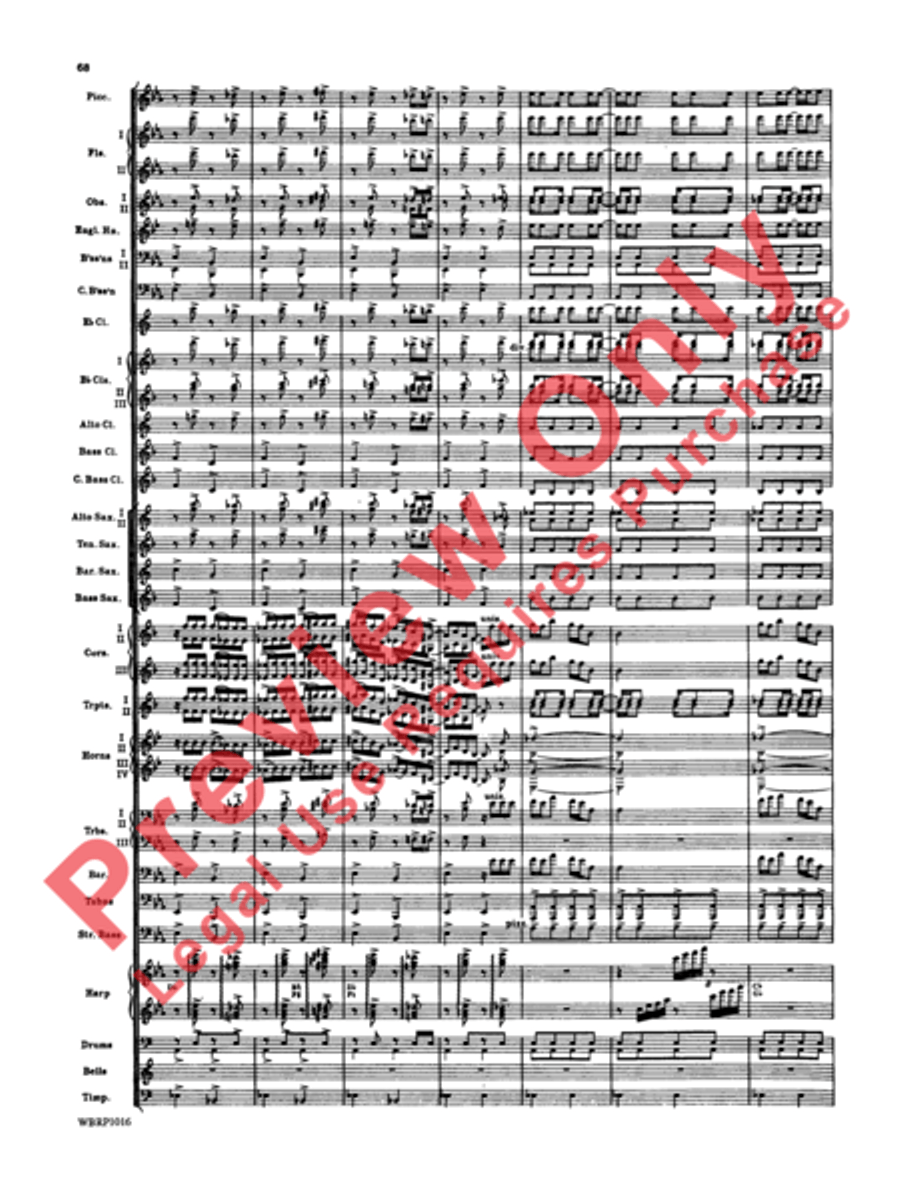 Rhapsody in Blue Concert Band scores gallery preview page 71