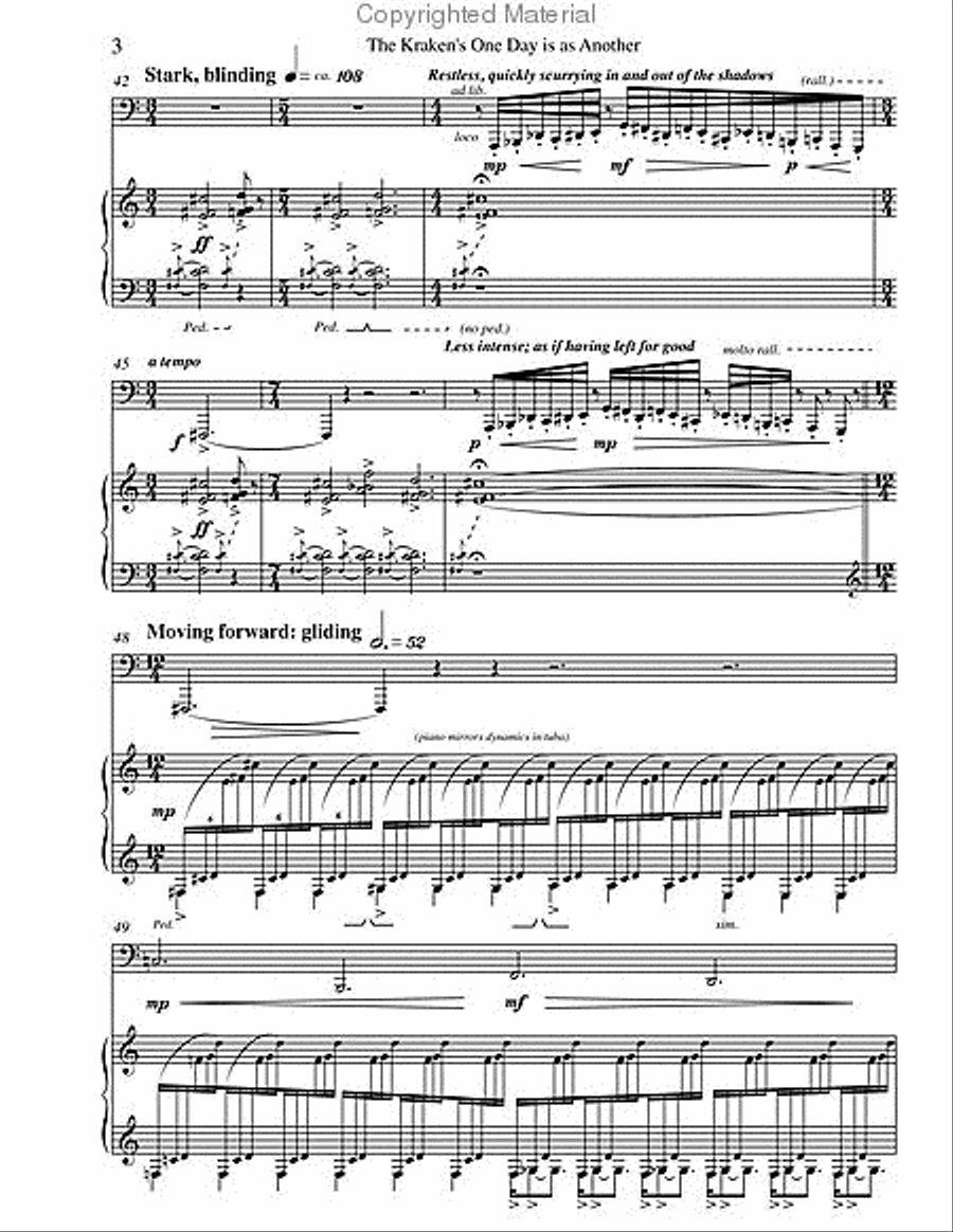 The Kraken's One Day is as Another Tuba scores gallery preview page 4