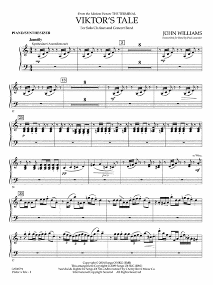 Viktor's Tale (from “The Terminal”) Concert Band scores gallery preview page 10