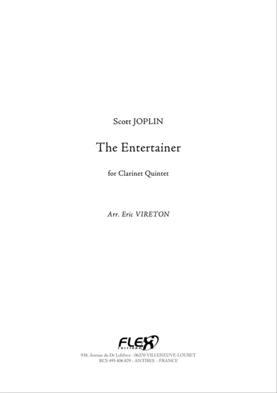 The Entertainer Clarinet Quintet scores gallery preview page 1
