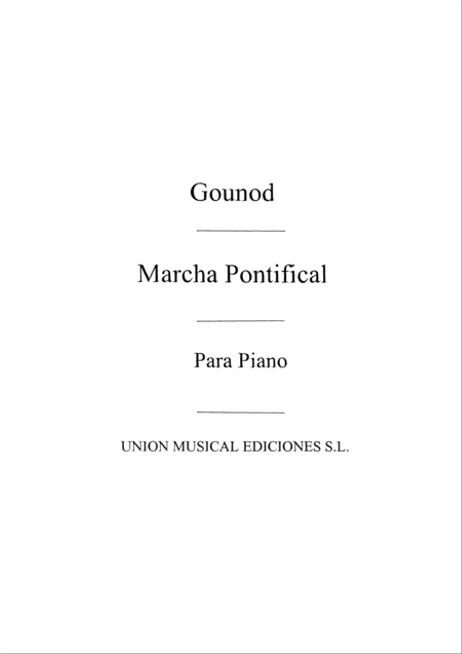 Marcha Pontifical For Piano