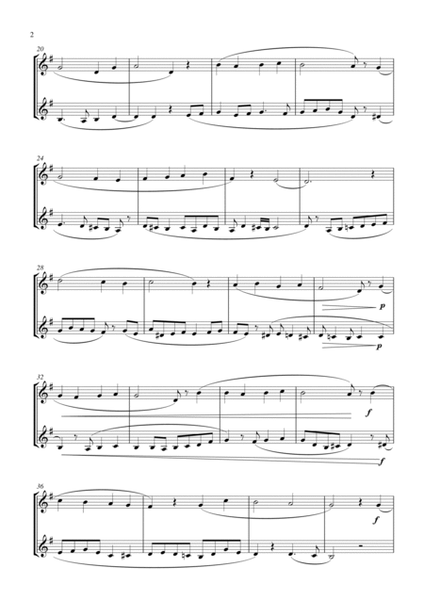 O Come, All Ye Faithful (for trumpet (Bb) duet, suitable for grades 1-5) image number null