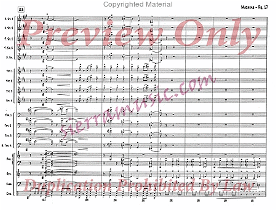 Machine Big Band scores gallery preview page 18