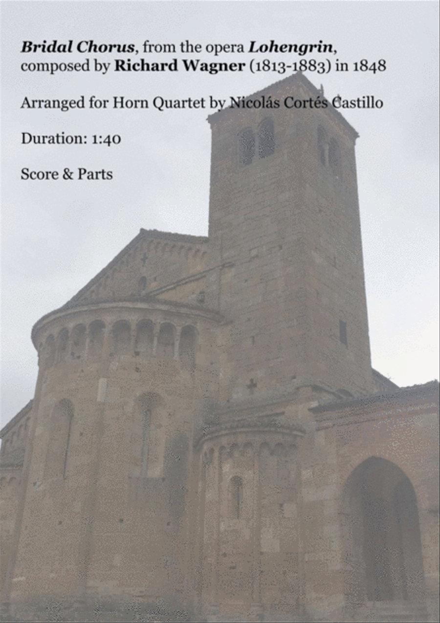 Richard Wagner - Bridal Chorus (Wedding March) for Horn Quartet French Horn Quartet scores gallery preview page 2