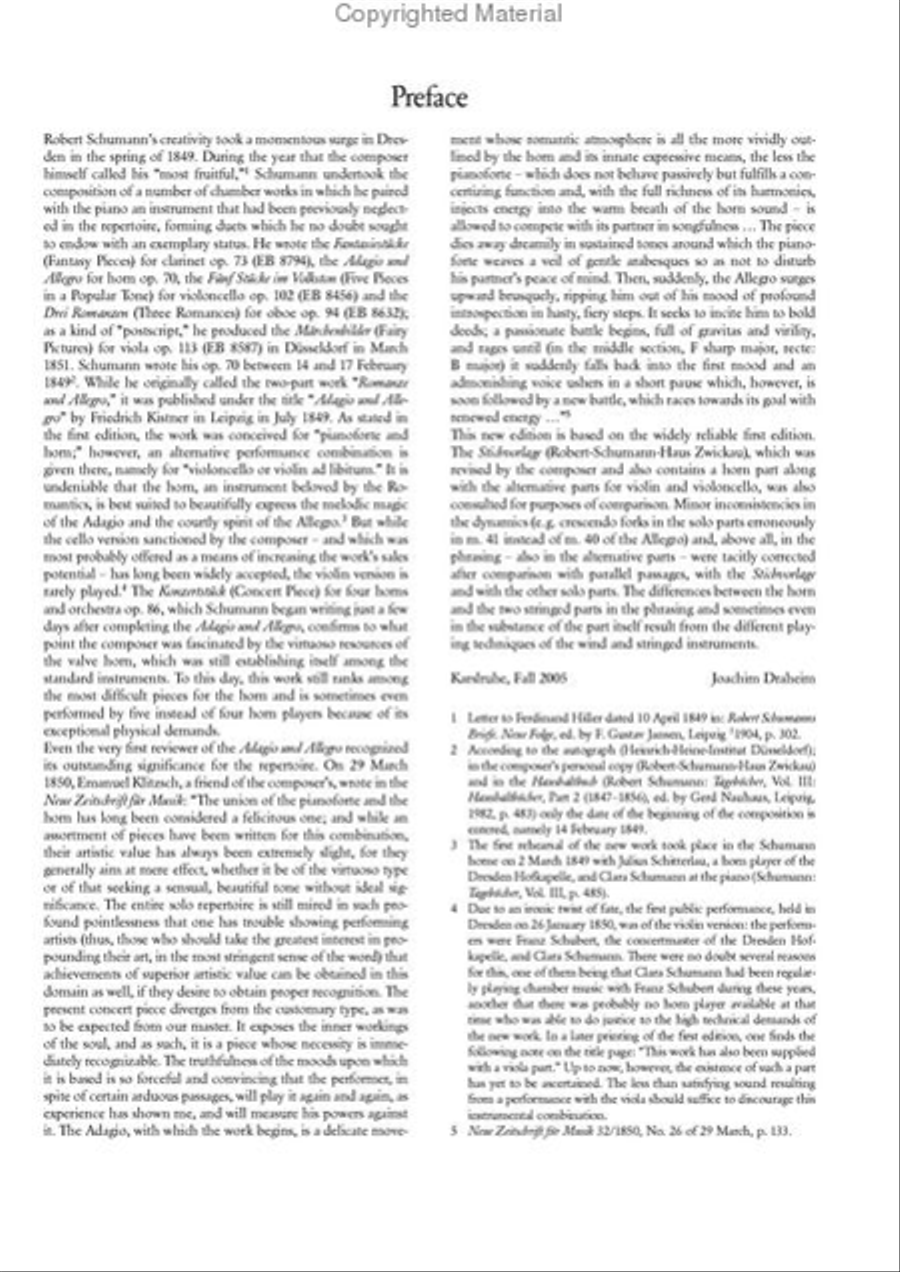 Adagio and Allegro in A flat major op. 70 Violin Solo scores gallery preview page 4