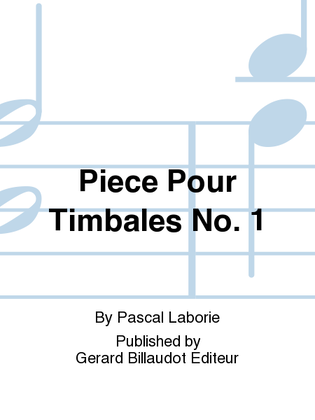 Piece Pour Timbales No. 1