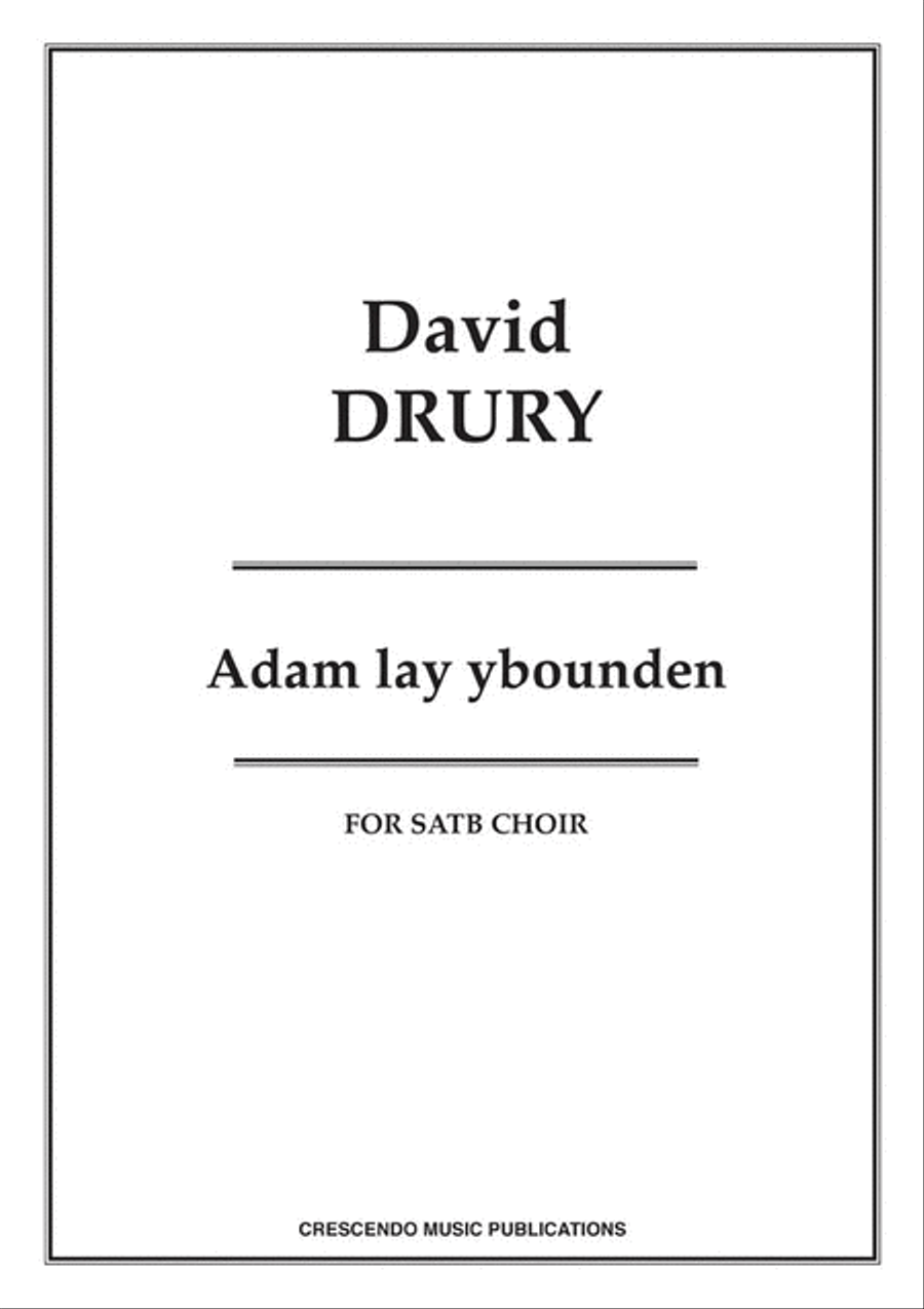 Adam lay ybounden 4-Part scores gallery preview page 1