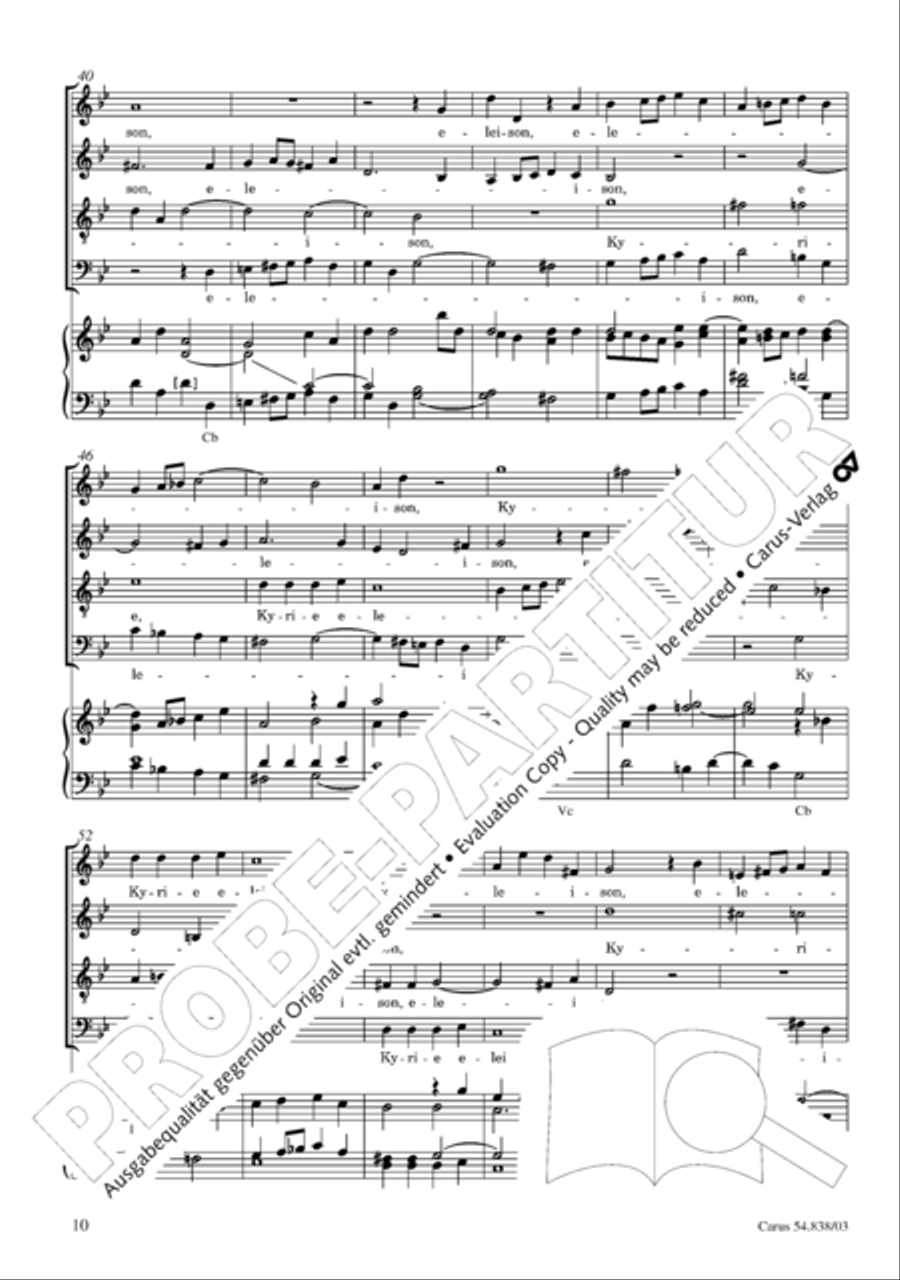 Requiem in B 4-Part scores gallery preview page 15