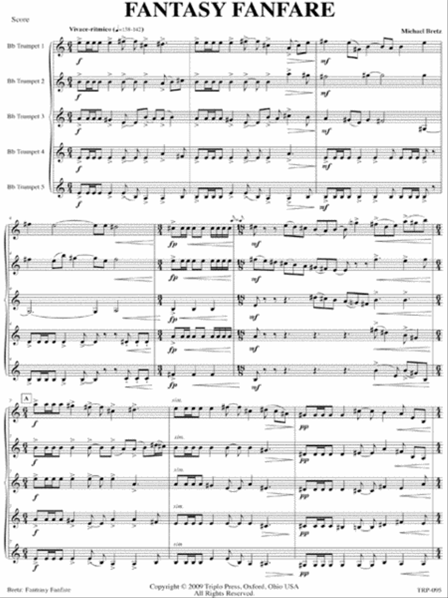 Fantasy Fanfare Fantasy Fanfare Small Ensemble scores gallery preview page 2