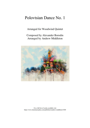 Book cover for Polovtsian Dance No. 1 arranged for Woodwind Quintet