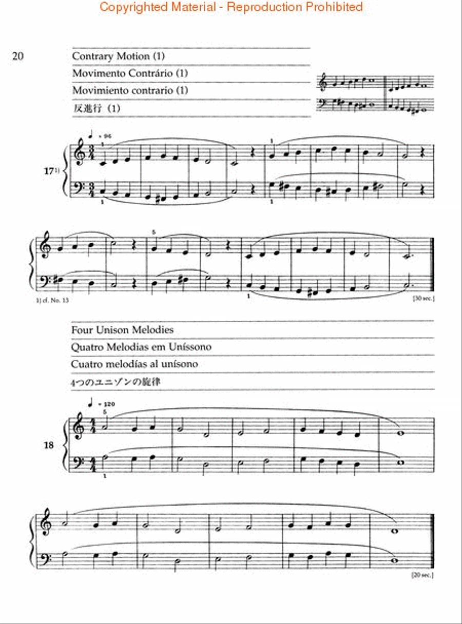 Béla Bartók – Mikrokosmos Volume 1 (Blue) Piano Method scores gallery preview page 4