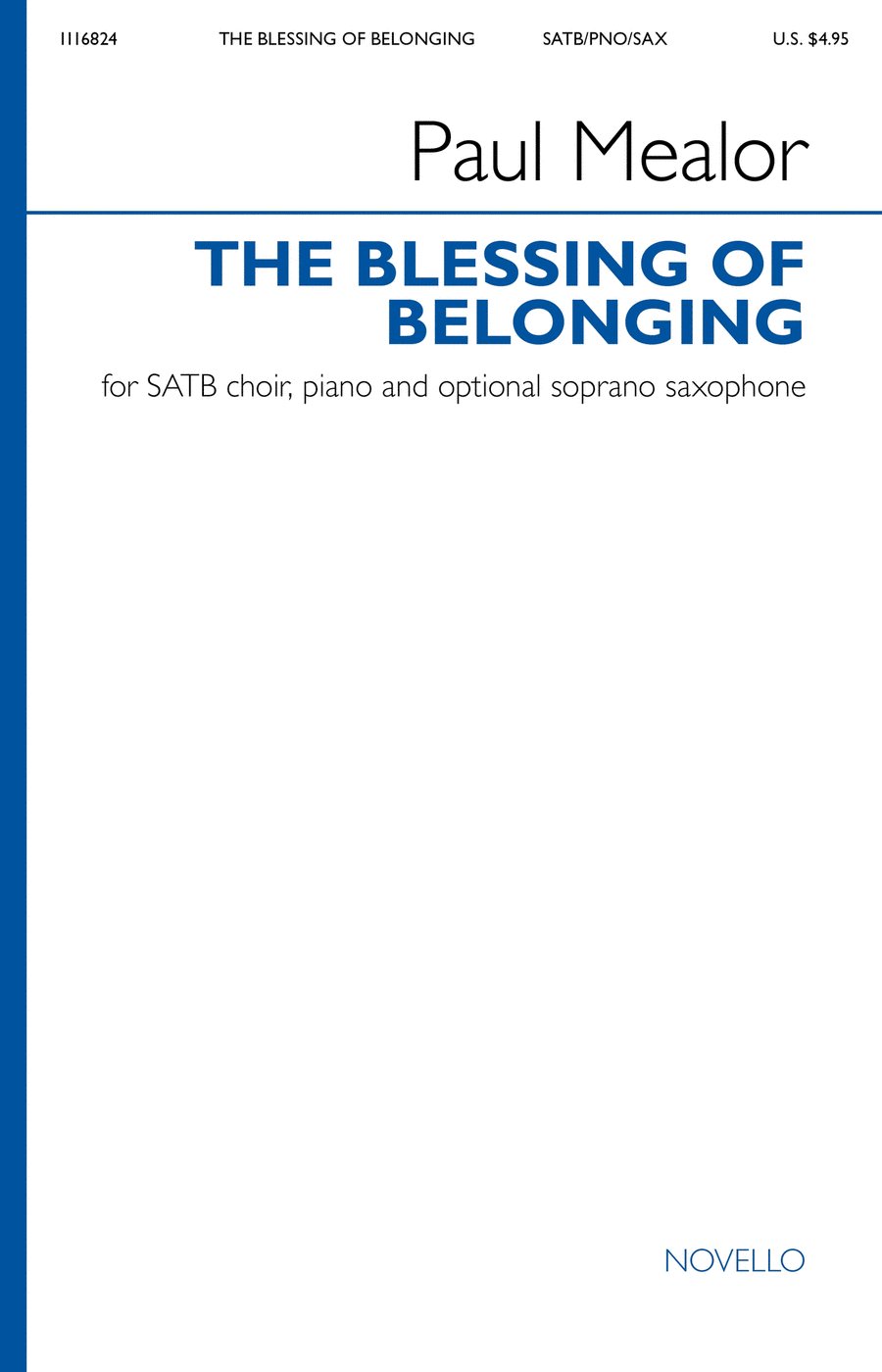 The Blessing Of Belonging (Vocal Score)