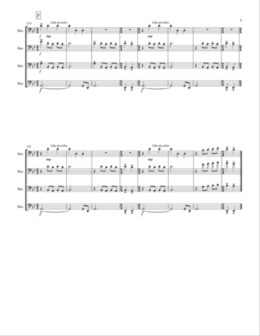 The Book Of Boba Fett Main Title Theme Woodwind Quartet scores gallery preview page 5