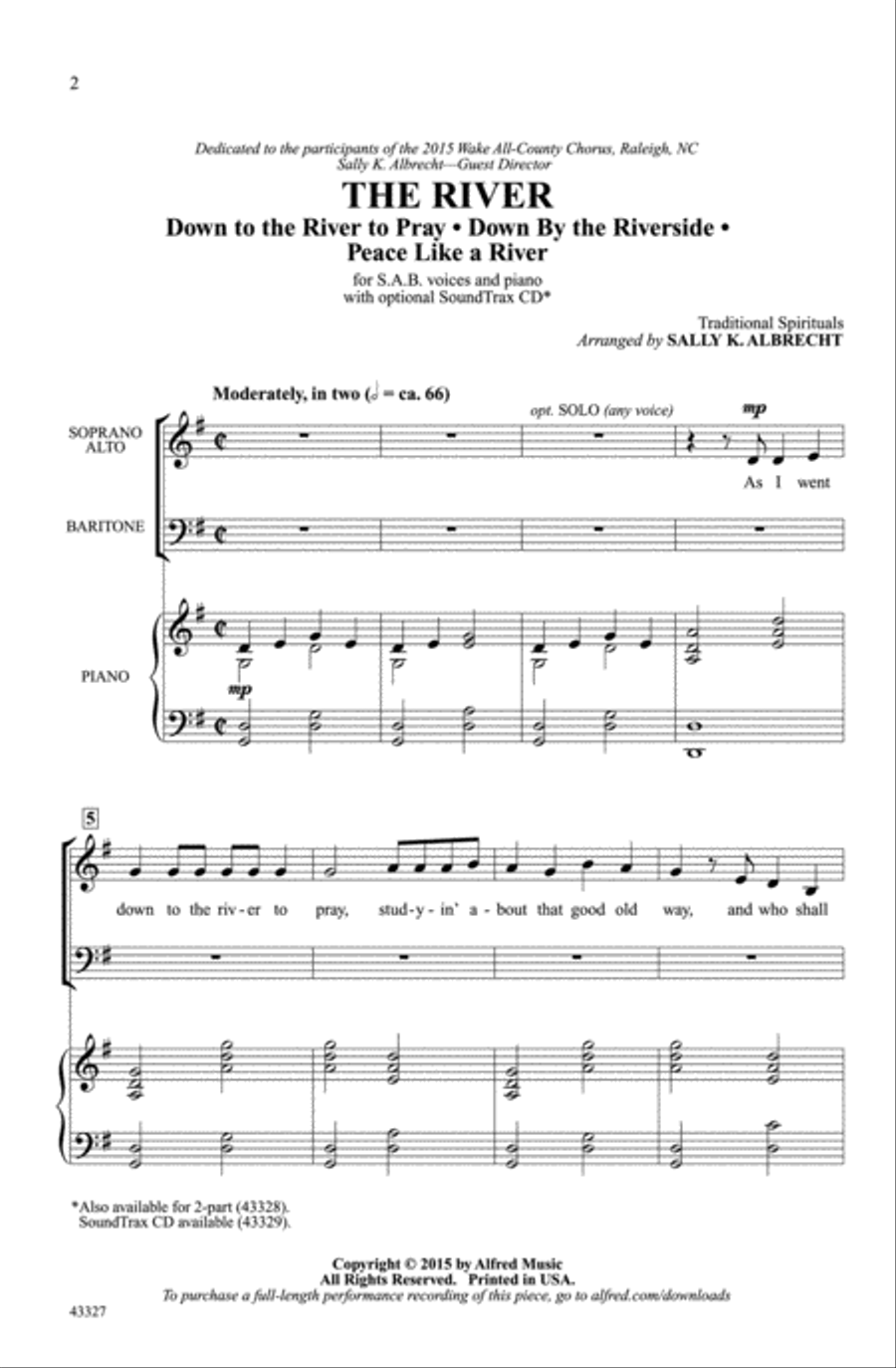 The River The River Choir scores gallery preview page 1