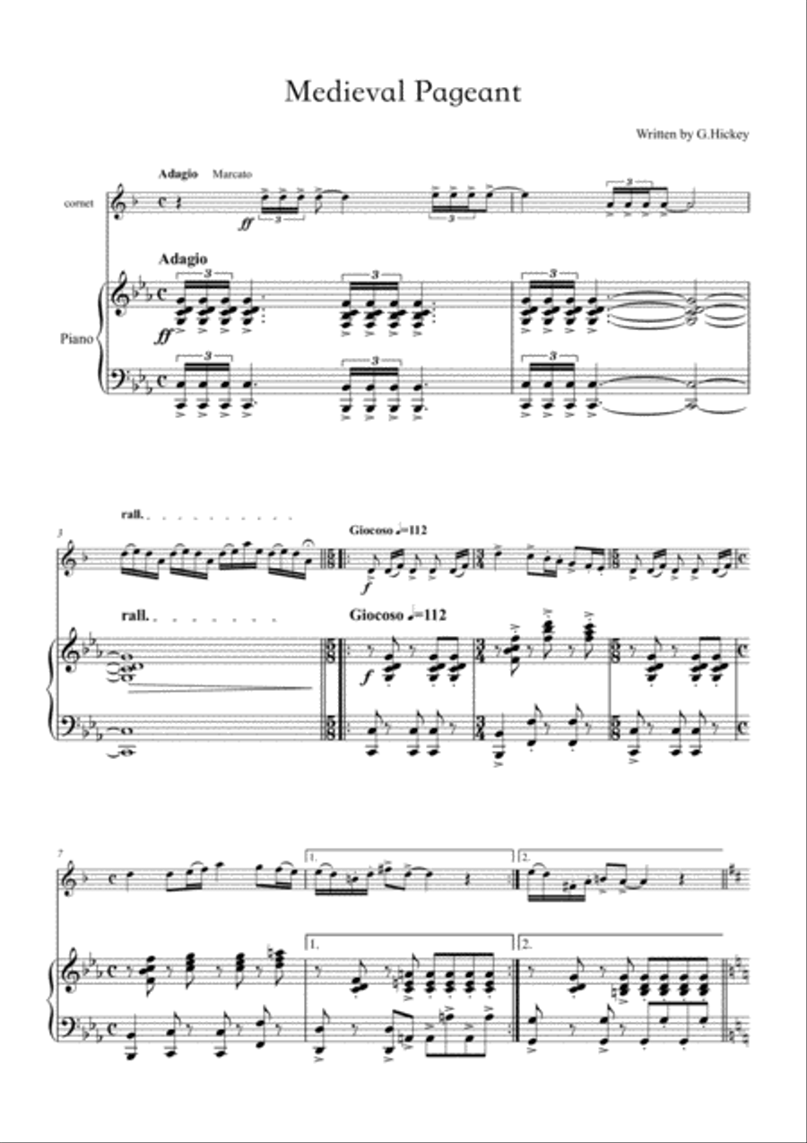 Medieval Pageant Medieval Pageant Small Ensemble scores gallery preview page 1