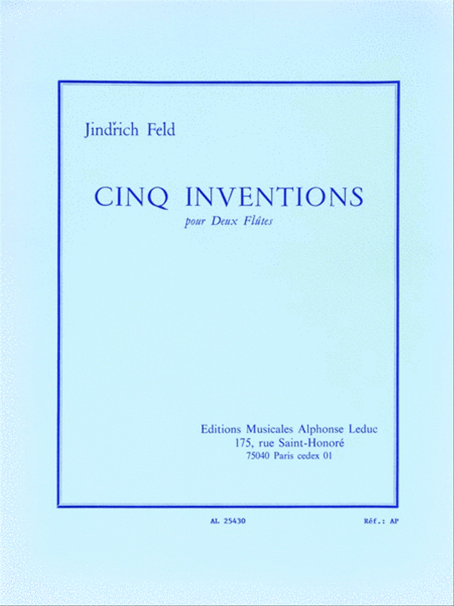 5 Inventions (flutes 2) Flute scores gallery preview page 1