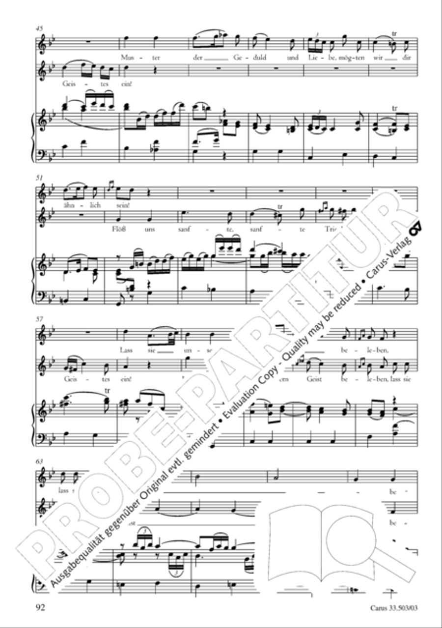 Passion according to St. Matthew (Passions-Musik nach dem Evangelisten Matthaus) SSATB scores gallery preview page 93