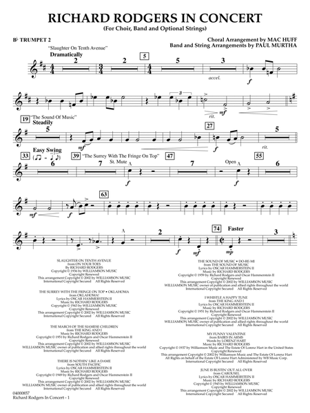 Richard Rodgers in Concert (Medley) (arr. Mac Huff, Paul Murtha) - Bb Trumpet 2
