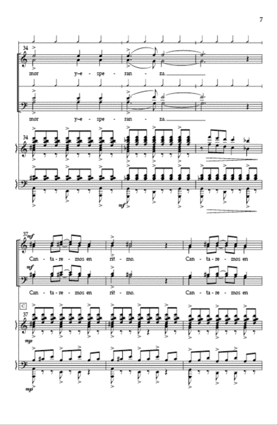 Ritmo SA(T)B Ritmo SA(T)B SA scores gallery preview page 6