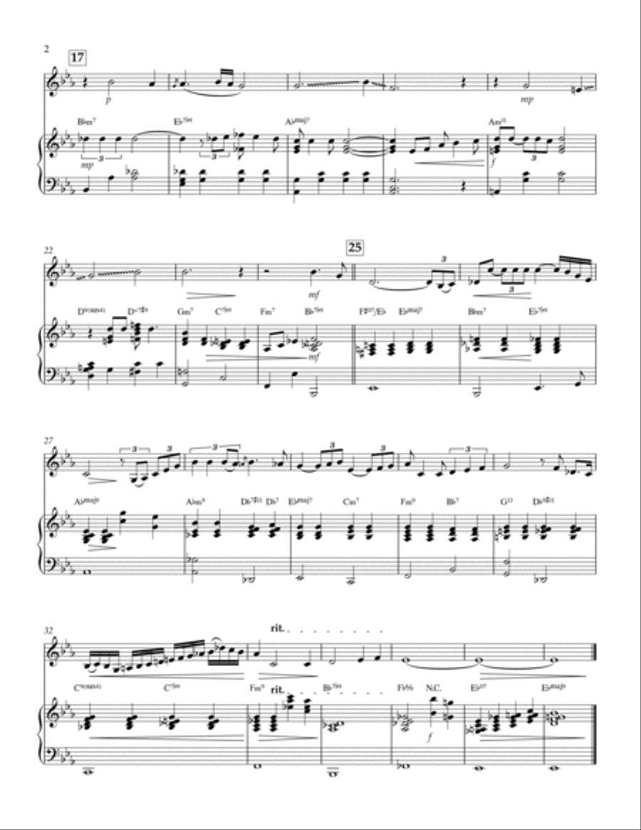 Misty Misty Violin Solo scores gallery preview page 2