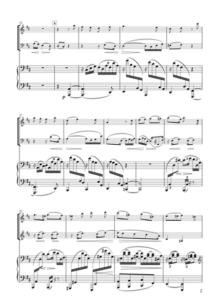 'Gestillte Sehnsucht' Zwei Gesänge, Op.91-1 for Oboe, Clarinet & Piano image number null