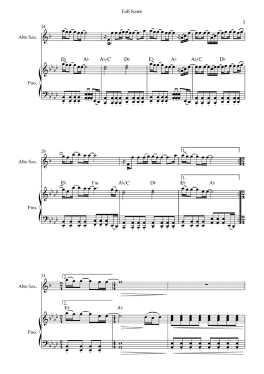 Goodness Of God Alto Saxophone scores gallery preview page 3